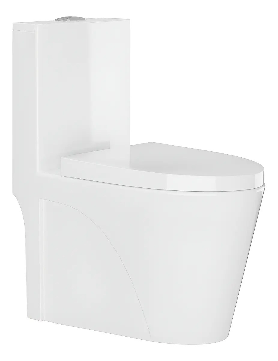 Vaso Sanitário Tubrax Monobloco VAB0002 Caixa Acoplada Completo Privada Cor Branco
